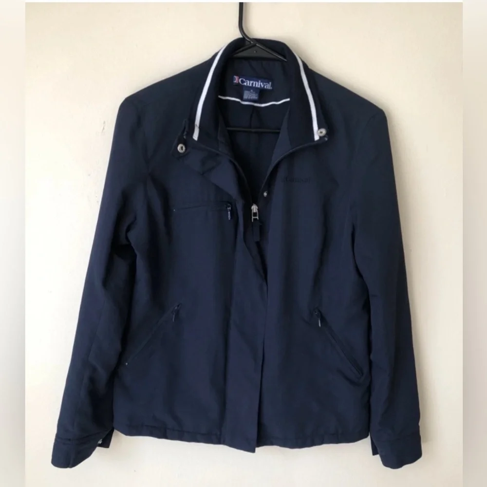 Carnival men’s bomber jacket blue small